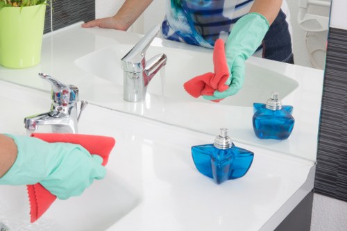 Spotless kitchen and living space for Airbnb turnover cleaning