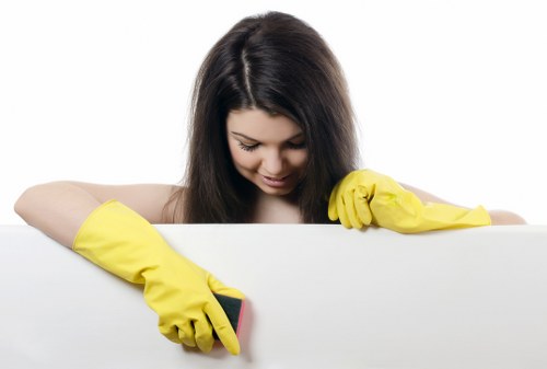 Cleaning oven racks in warm soapy water
