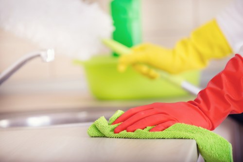 Detail-focused deep cleaning of kitchen surfaces and appliances
